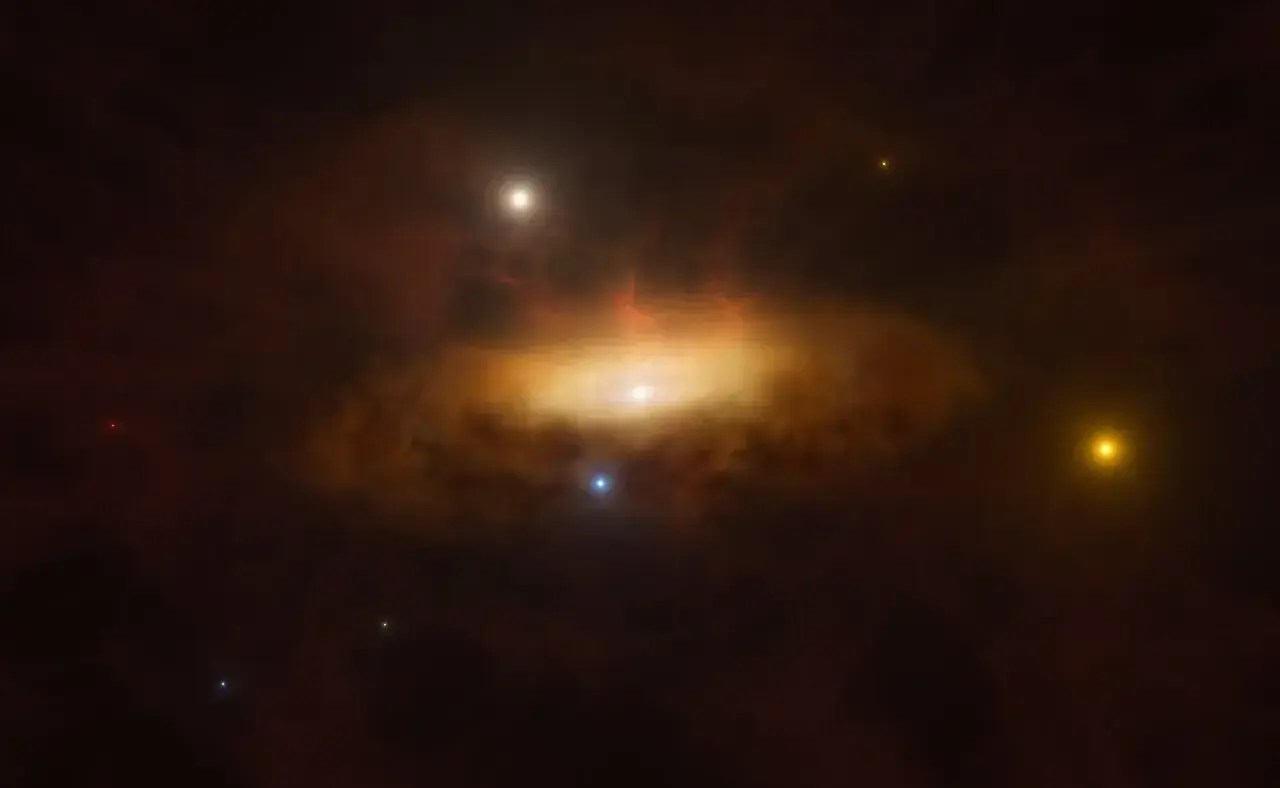 Astronomen zien een enorm zwart gat ontwaken