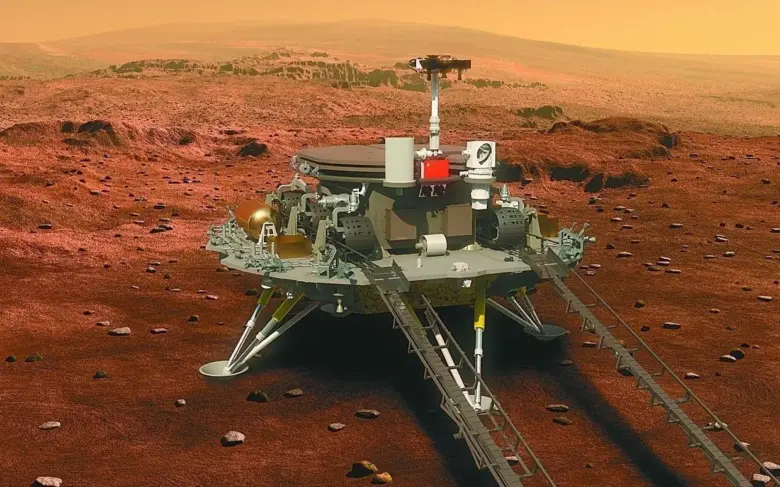Chinese Marsrover vindt sporen van oude oceaan op Mars